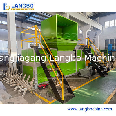 HDPE Lumps Pipe Plastic E-Waste Wood Metal Material Plastic Film Bottle Bag Barrel Block Woven Bag Tons Bag Raffia Bag Shredder Machine