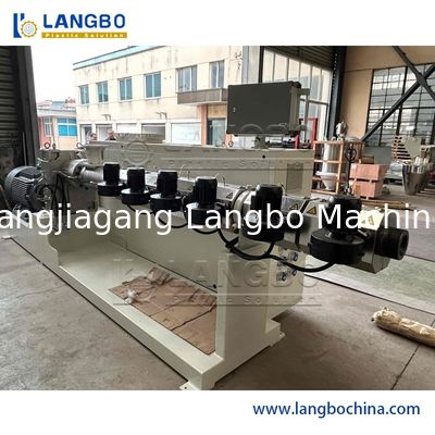Plastic Single Screw Extruder 150 - 1500KG / H Speed For PE Sewage Pipe