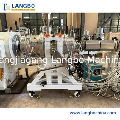 Single Screw Extruder Pipe Machinery PE HDPE Pipe Extrusion Production Line