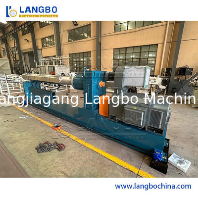 Plastic Single Screw Extruder 150 - 1500KG / H Speed For PE Sewage Pipe