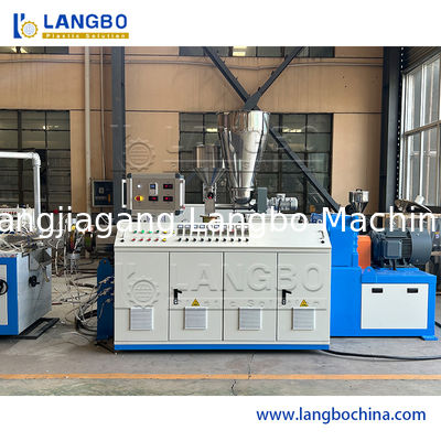 Plastic Profile Extrusion Line , PVC Window Ceiling Panel Decking Profile Production Line