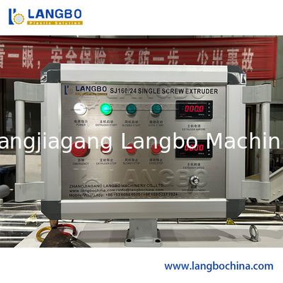 Single Screw Extruder Plastic Recycling Granulator Machine 150kg / H Capacity