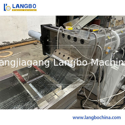 Single Screw Extruder Plastic Recycling Granulator Machine 150kg / H Capacity