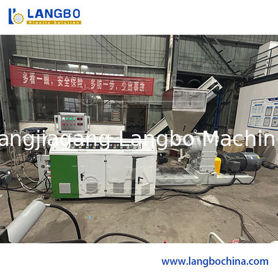 Single Screw Extruder Plastic Recycling Granulator Machine 150kg / H Capacity