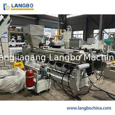 Single Screw Extruder Plastic Recycling Granulator Machine 150kg / H Capacity