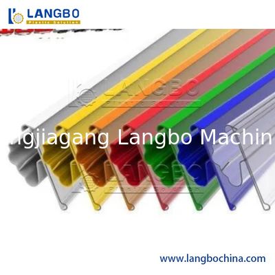 Plastic Price Strip Extrusion Production Line PVC Profile Extruder PVC Price Tag Holder Making Machine