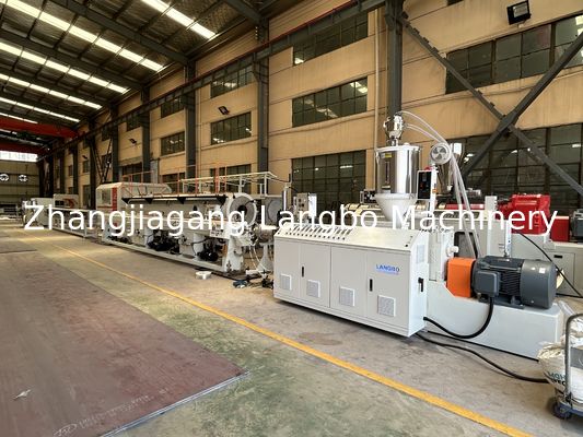 Automatic PE Pipe Extrusion Line Single Screw Plastic Pipe Making Machine High Speed