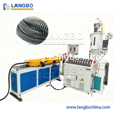 Plastic PVC PP PE High Speed Air Water Cooling Single Wall Corrugated Electrical Wire Conduit Pipe Hose Tube Extrusion Production Line