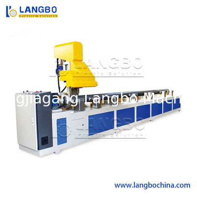 Plastic PVC PE Corrugated Pipe Punching Threading Drilling Hole Slotting Preforming Machine