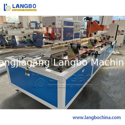 Plastic PVC PE Corrugated Pipe Punching Threading Drilling Hole Slotting Preforming Machine