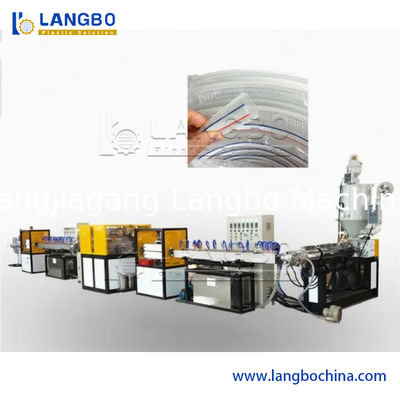 PVC Nylon Braided Hose Pipe 16-32mm Extruder Plastic PVC Soft Garden Hose Manufacture Water Pipe Tube Making Machine