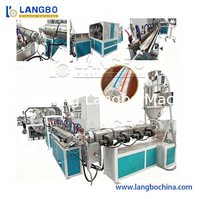 High Output PVC Fiber Reinforced Pipe Production Line Plastic Extruders Brained Garden Hose Making Machine