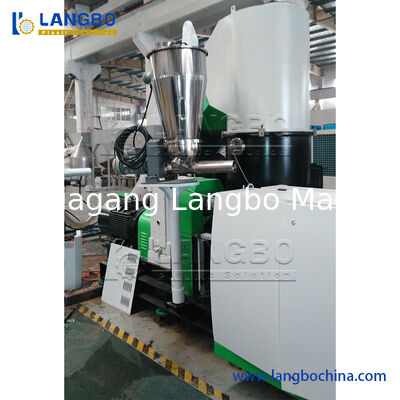 PLASTICS RECYCLING PELLETIZING LINE WITH BUILT-IN AGGLOMERATION MACHINE