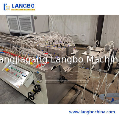 PVC Trunk Extrusion Line Cable Wire Protection Trunking Profile Making Machine with Punching Device