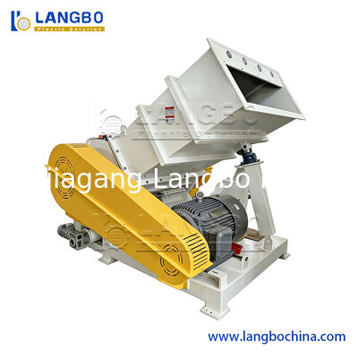 HDPE LDPE PP PE Plastic Bottle Flakes Pipe Sheet Film Waste Material Lump Film Crusher Pulverizing Grinding Recycling Drying Processing Crushing Machine