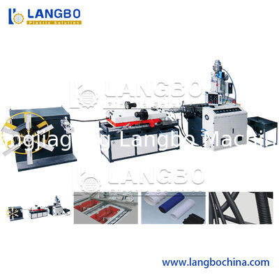 PE PA PVC EVA Single Wall Corrugated Pipe Making Machine Extrusion Line