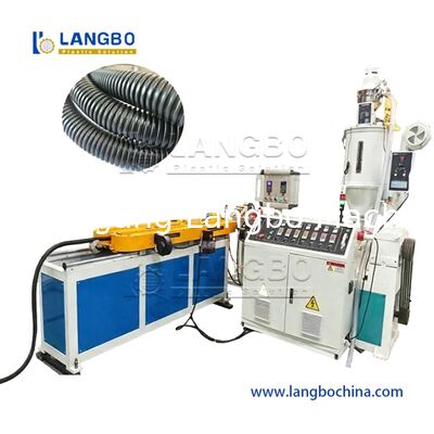 Aircondition Pipe Washing Machine Pipe PE PP PA PVC EVA Single Wall Corrugated Pipe Extrusion Line
