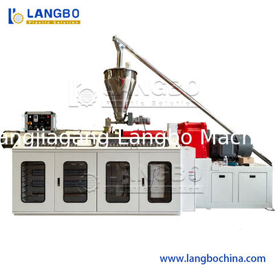 High Capacity Pipe Extrusion Machine , Double Strands PVC Pipe Making Machine