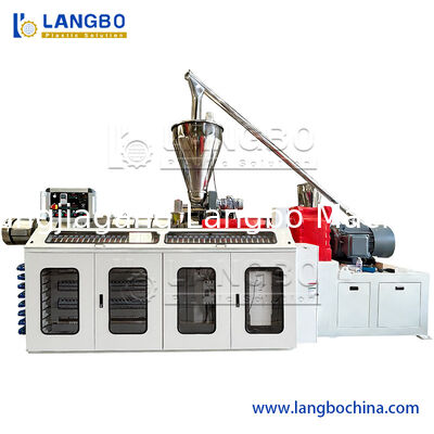 Plastic PVC Pipe Production Line Machine Conical Twin Screw Extruder