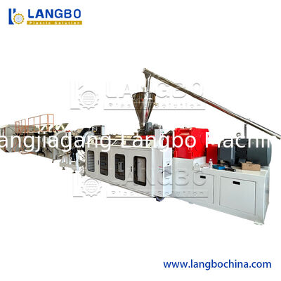 Plastic PVC Pipe Production Line Machine Conical Twin Screw Extruder