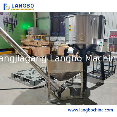 Stainless Steel Plastic Pellets Vertical Plastic Color Mixer