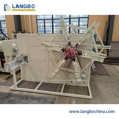 Schnider Electrical Components Automatic Plastic Tuber Rewinder Machine For PE HDPE Corrugated Pipe Coiling Range 1600-3200mm