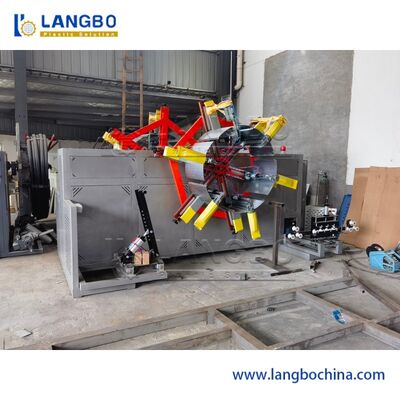 Schnider Electrical Components Automatic Plastic Tuber Rewinder Machine For PE HDPE Corrugated Pipe Coiling Range 1600-3200mm