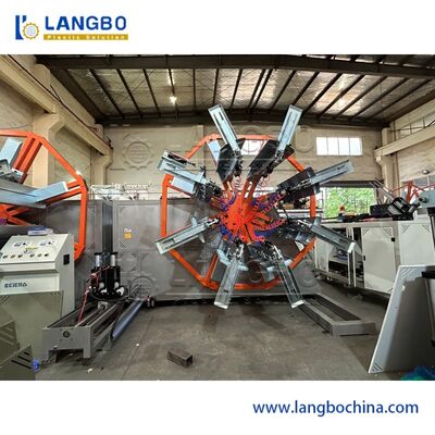 Schnider Electrical Components Automatic Plastic Tuber Rewinder Machine For PE HDPE Corrugated Pipe Coiling Range 1600-3200mm