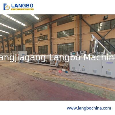Pressure PVC Pipe Extrusion Line Adjustable Cutting Speed Max 63mm Cutting Pipe