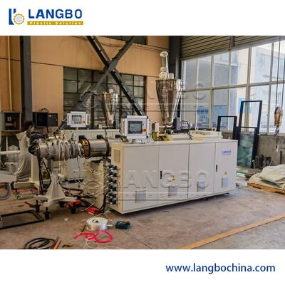 75-250mm PVC Pipes Manufacturing Machine 55KW/75KW Motor 600-800KG/H Capacity