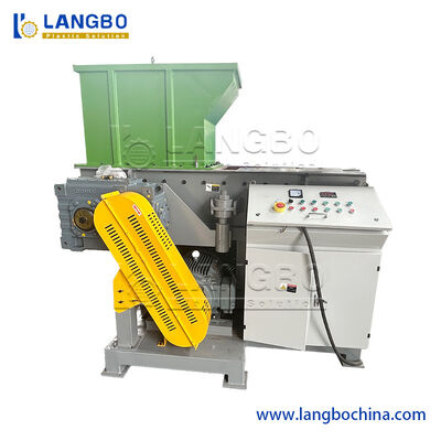Plastic Waste Scrap Metal Plywood Wood Pallet Plastic PP HDPE LDPE PVC Lumps Waste Pipe Recycling Single Shaft Shredder Machine