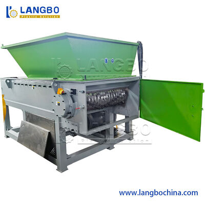Plastic Waste Scrap Metal Plywood Wood Pallet Plastic PP HDPE LDPE PVC Lumps Waste Pipe Recycling Single Shaft Shredder Machine