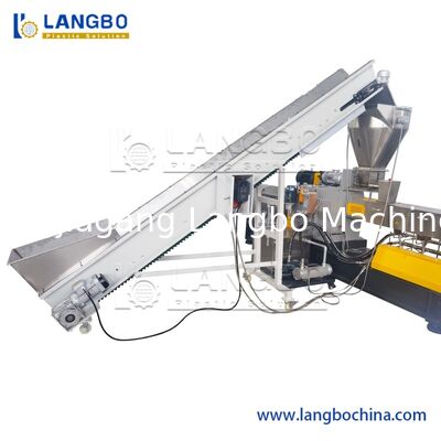 Pet PP PE ABS Plastic Compounding Pelletizing Parallel Twin Screw Granulation Line