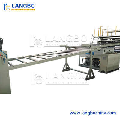 Waterproof PVC Marble Sheet Production Line , PVC Plastic Sheet Extrusion Line