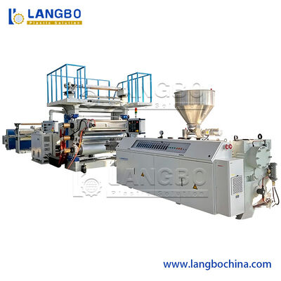 Waterproof PVC Marble Sheet Production Line , PVC Plastic Sheet Extrusion Line