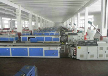 PVC Skirting Plastic Board Machine , Cabinet Wpc Board Production Line