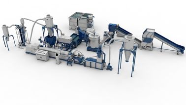 Belt Conveyor Automatic Waste Plastic Recycling Line For Recycling PP PE Films