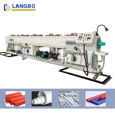 CE ISO PVC Pipe Extrusion Line Pipe Diameter 16 - 630mm 22- 160KW Extruder Power