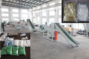 Cutting Type Waste Recycling Equipment PET Bottle Washing Line Pelletizing