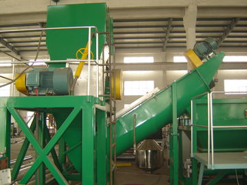 Waste Plastic Film Recycling Machine , PP PE Film Washing Line Hot Air Drying