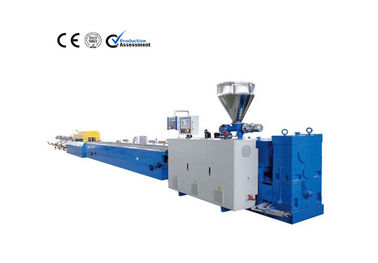 Double Screw PVC / UPVC Plastic Profile Extrusion Machine For Decorative Material