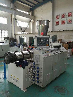High Output PVC Pipe Extrusion Machine , Pvc Pipe Production Line Double Screw 80kg / H