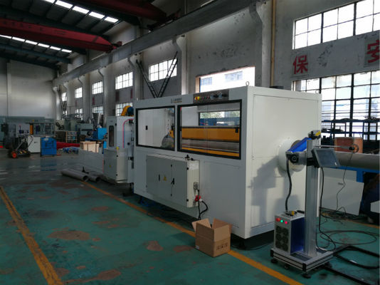 High Output PVC Pipe Extrusion Machine , Pvc Pipe Production Line Double Screw 80kg / H