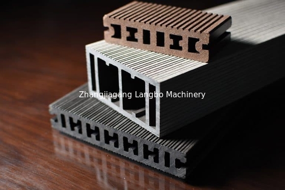 High Output Wood Plastic WPC Decking Profile Co Extrusion Machine