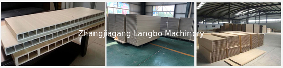 Fireproof 55KW WPC Profile Extrusion Decking Boards Making Line
