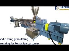 HDPE / PET Plastic Pelletizing Machine Single Stage Extruder Energy Saving