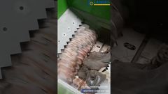 Single Shaft Shredder for Efficient Plastic Recycling #singleshaftshredder#plasticshredding