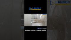 External Thread Machine for Plastic Pipes – Precision Thread Cutting#threadmachine #plasticmachinery