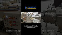 Double Strand PVC Pipe Making Machine, High Speed PVC Pipe Machine#machine #PVC #PipeExtrusion