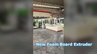 Foam Board Single Screw Extruder Machine Full Automatic Control New Condition